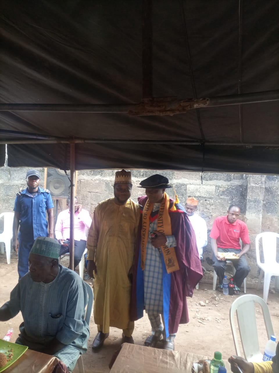 Ag. Provost Fetes Well-Wishers as He Holds Prayer on His PhD Award